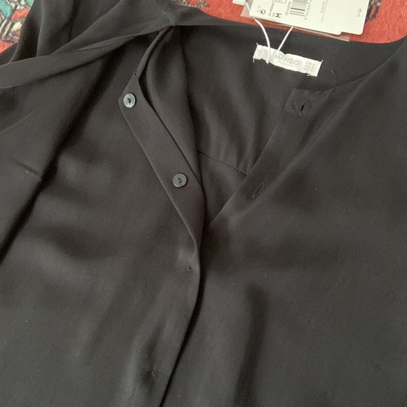 NWT MANGO Tunic Shirt/Dress with Draped Front - Picture 10 of 16